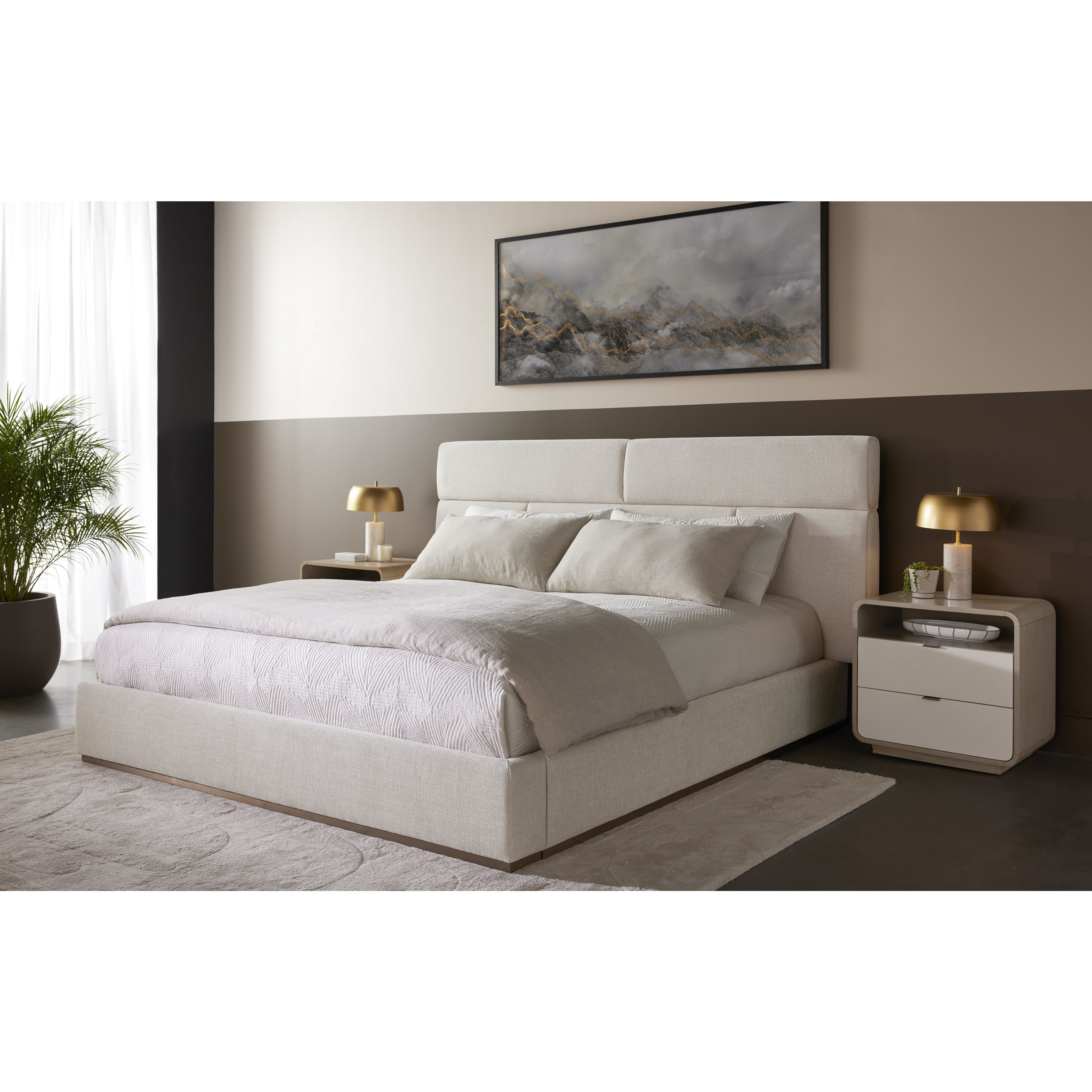 Beckham Chacha Cream Bed, King